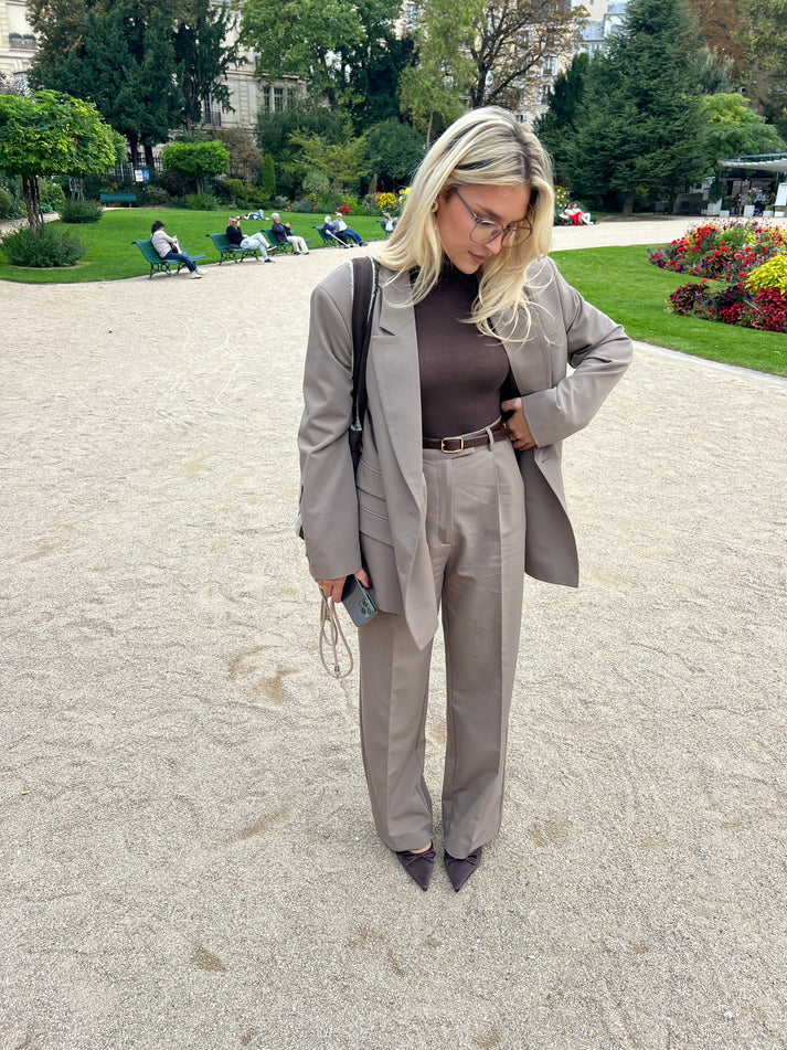 Pinstripe jagger pants