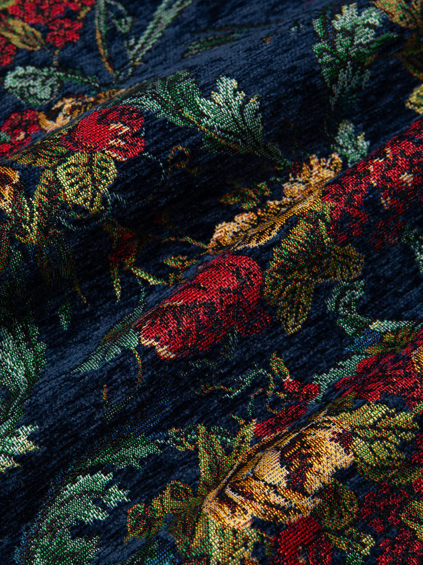 Ormiston Jacket in Navy Floral Jacquard
