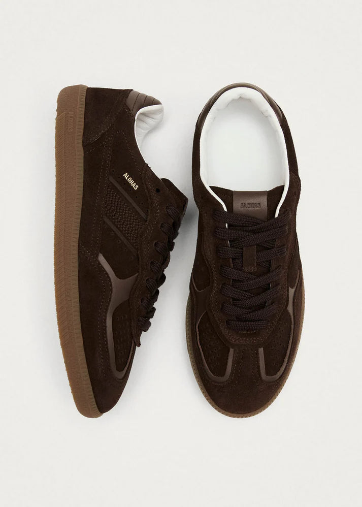 Rife Chocolate Brown Leather Sneakers