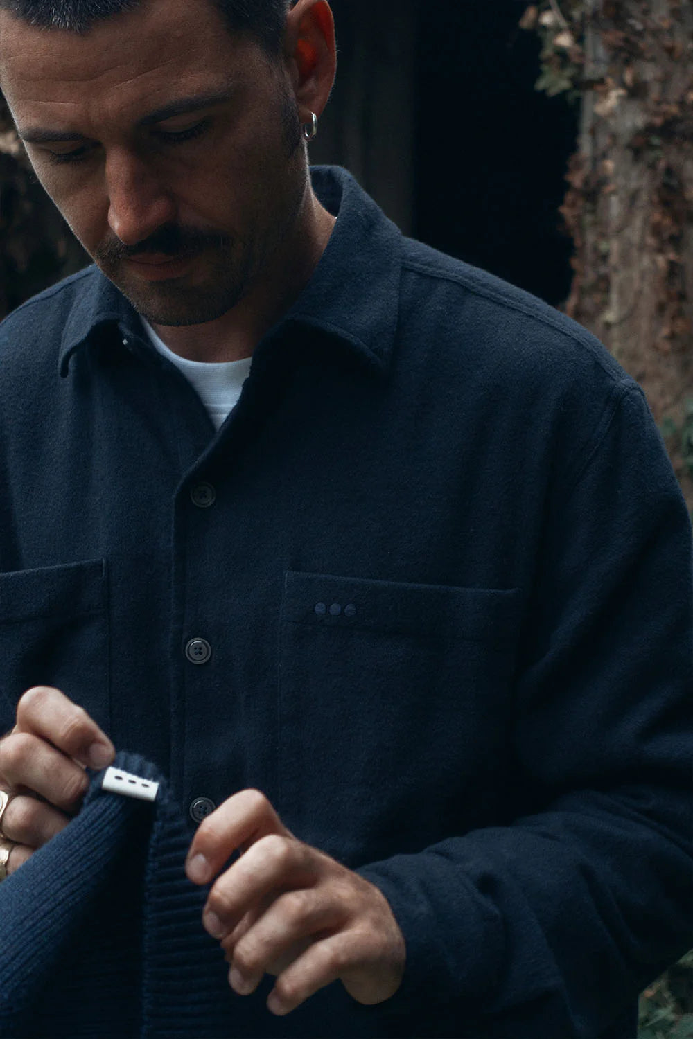 Casual flannel overshirt