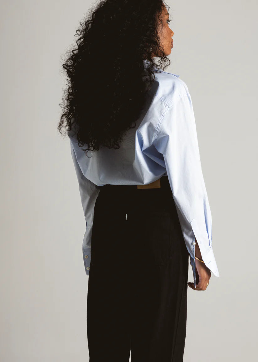 The Boyfriend Oversized Shirt - Light Blue