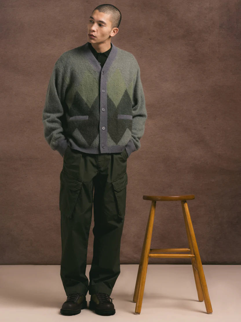 Luss Cargo Pant in Dark Olive Cotton Ripstop