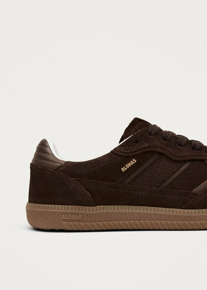 Rife Chocolate Brown Leather Sneakers