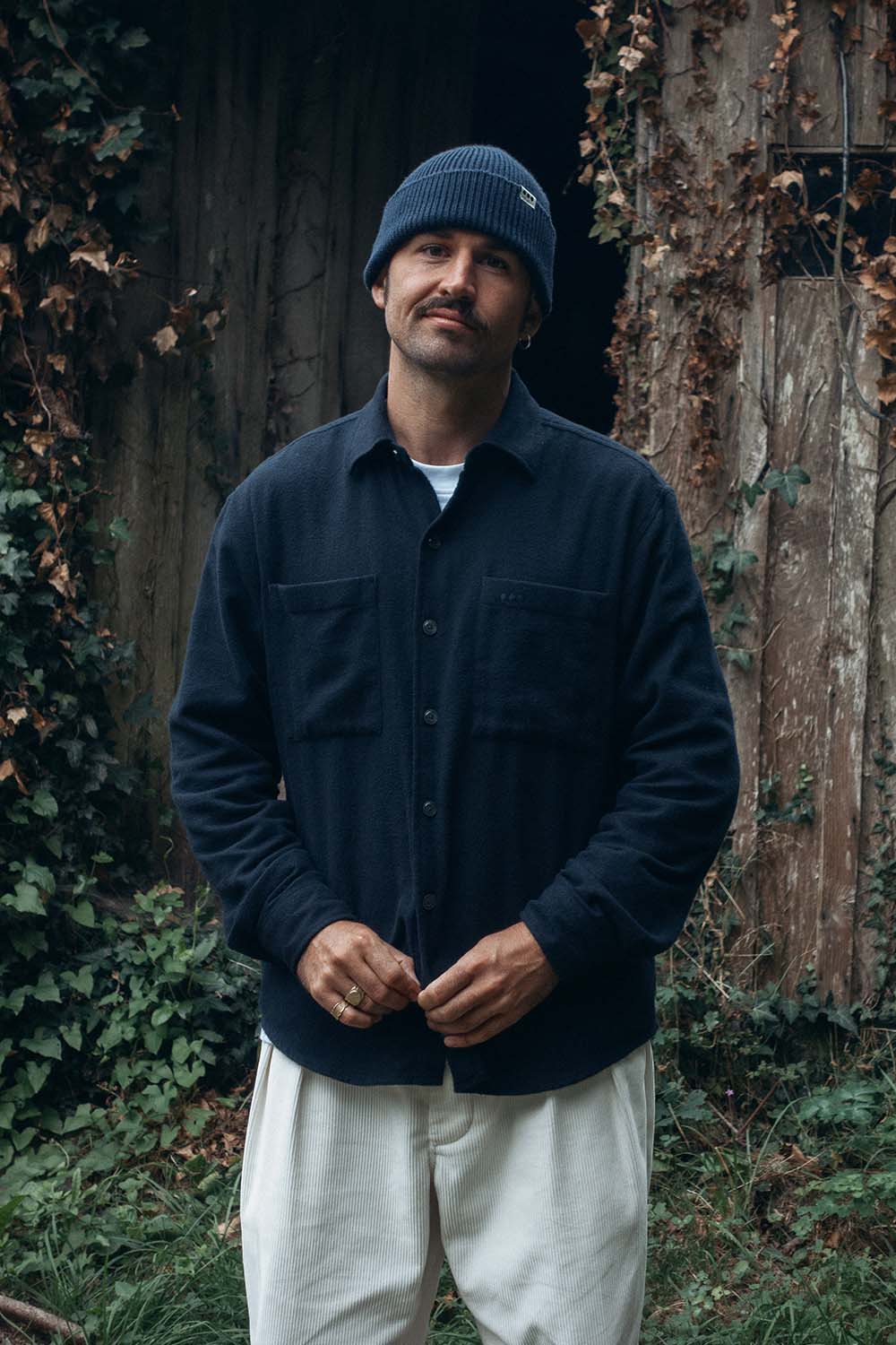 Casual flannel overshirt